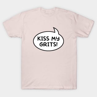 "Kiss My Grits!" Word Balloon T-Shirt